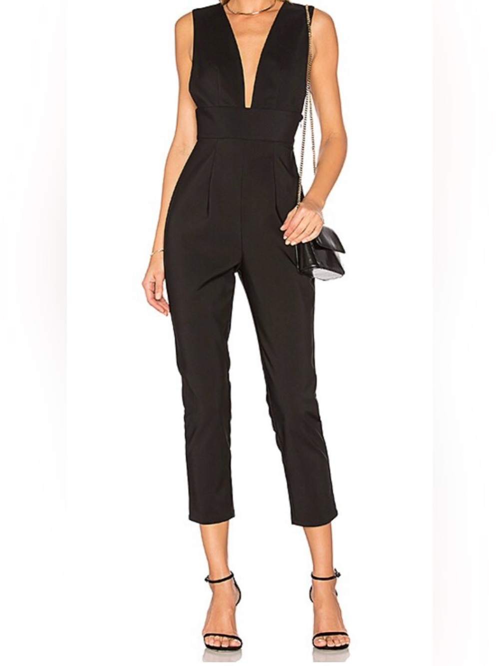 by the way. “Gloria” Deep V Jumpsuit (Medium)